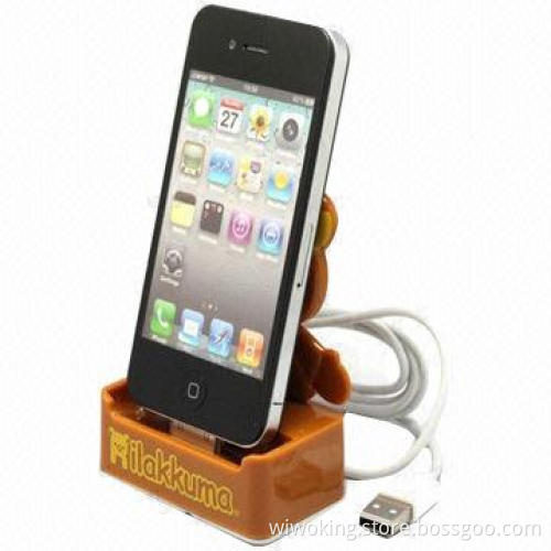 Cartoon Character Power Charger Charging Dock/Docking Station with Micro USB Cable for iPhone 4/4S